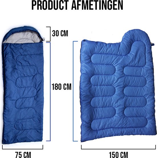 Campfest - Luchtbed - Slaapzak - Tent - Eenpersoons - Kamperen - Festival camping - Kampeerset - 3-delig van Merkloos — afbeelding 2