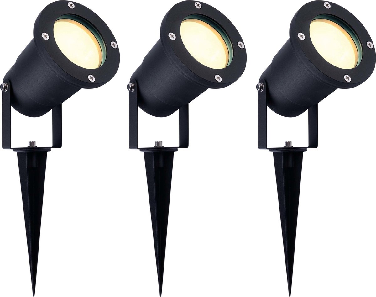 Ledvion - 3X LED Prikspots - IP65 - 5W - 2700K - 1M
