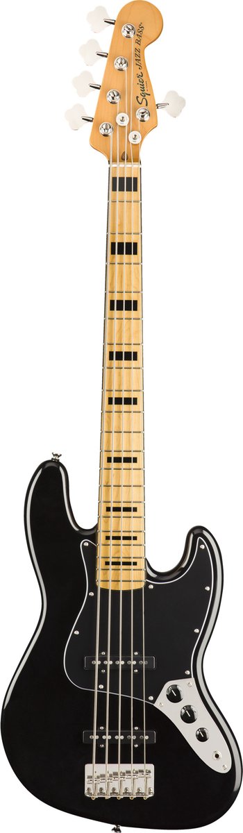 Squier Classic Vibe '70s Jazz Bass V (Black) - Elektrische basgitaar