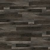 ARTENS - PVC vloer - click vinyl planken BOWEN - vinyl vloer - FORTE - houtdessin - bruin / zwart - L.122 cm x B.18 cm - dikte 4 mm - 1,76 m²/ 8 planken - belastingsklasse 32