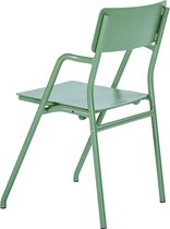 Weltevree | Flip Up Chair | Buitenstoel, Design Tuinstoel met Opklapbare Zitting | Aluminium | Gepoedercoat | Olijfgroen RAL 6011