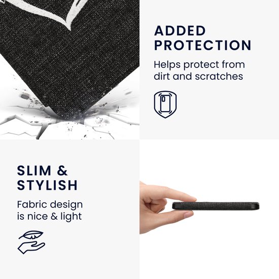 kwmobile Cover geschikt voor Kobo Clara 2E - Vilten ereader hoes - Beschermende e-Reader Case - in grijs van Merkloos — afbeelding 5