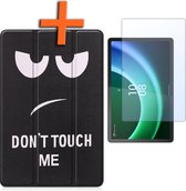 Hoes Geschikt voor Lenovo Tab P11 (2e Gen) Hoes Tri-fold Tablet Hoesje Case Met Screenprotector - Hoesje Geschikt voor Lenovo Tab P11 (2nd Gen) Hoesje Hardcover Bookcase - Don't Touch Me