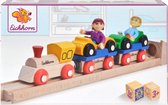 Eichorn Houten Trein  en Autoset 10 Delig  - Trein -