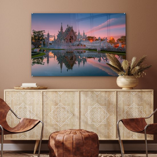 Peinture sur Verre - Temple Thaï - 120x80 cm - Peintures sur Verre Peintures - Photo sur Glas