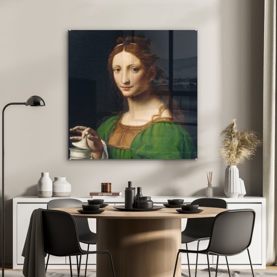 Peinture sur Verre - Marie Madeleine - Leonardo de Vinci - 90x90 cm - Peintures sur Verre Peintures - Photo sur Glas