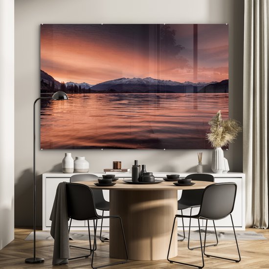 Peinture sur Verre - Lac - Berg - Ciel - 150x100 cm - Peintures sur Verre Peintures - Photo sur Glas