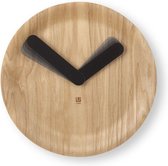 Umbra Time Flow Wandklok - hout/zwart - Ø 30.5 cm