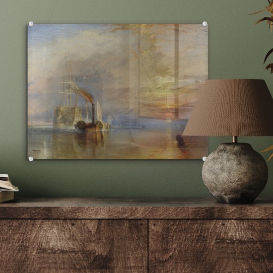 Peinture sur Verre - The Fighting Temeraire - Peinture de Joseph Mallard William Turner - 40x30 cm - Peintures sur Verre Peintures - Photo sur Glas