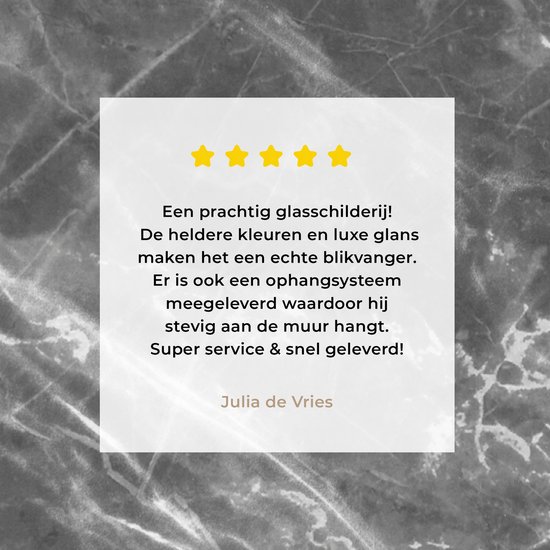 MuchoWow® Peinture sur verre 80x120 cm - Peinture sur verre acrylique - Marbre - Structure - Grijs - Wit - Photo sur verre - Peintures