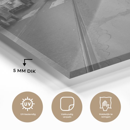 MuchoWow® Peinture sur verre 120x90 cm - Peinture sur verre acrylique - Traversée de cygne - Photo sur verre - Peintures