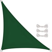Schaduwdoek driehoek - zonnedoek - 7x5x5 m - groen