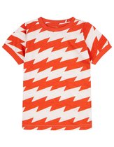Tomaz shirt van biokatoen met rode zigzag print