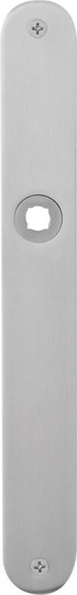 GPF Plaatschild afgerond zonder veer 240x30x2mm WC63/8 grote knop