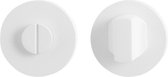 Toiletgarnituur 50x6mm stift 8mm wit grote knop