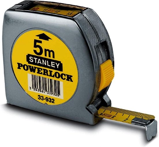 STANLEY Rolbandmaat - 5 m Powerlock | bol.com