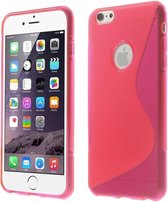 Roze S-line iPhone 6 Plus TPU hoesje