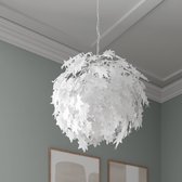 Lindby - Hanglamp - 3 lichts - kunststof, metaal - E27 - wit, chroom