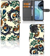 Bookcase Motorola Moto G72 Hoesje Barok Flower