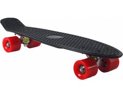Sajan Penny Board 22.5 inch - Skateboard Zwart-Rood