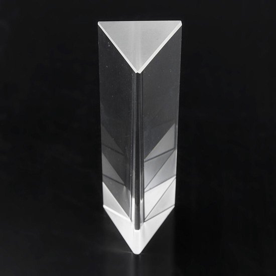 10cm Optisch Glas Kristal Drievoudig Driehoekig Prisma Fotografie Natuurkunde Onderwijs Lichtspectrum