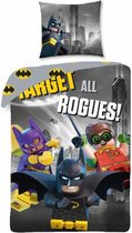 LEGO Batman Movie - Dekbedovertrek - Eenpersoons - 140 x 200 xm - Multi