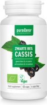 Purasana - Zwarte bes vegan bio - 100 Vegetarische capsules
