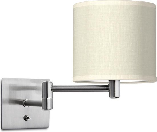 Home Sweet Home wandlamp Bling - wandlamp Swing inclusief lampenkap - lampenkap 16/16/15cm - geschikt voor E27 LED lamp - warm wit