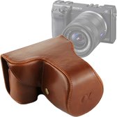 Full Body Camera PU lederen tas tas met riem voor Sony NEX 7 / F3 (18-55mm lens) (bruin)