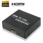 Full HD 1080P HDMI naar VGA converter voor HD DVD, PC, Porjrector Input (zwart)
