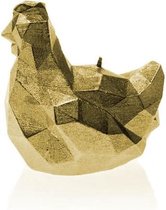 Candellana figuurkaars Kip goud gelakt. Hoogte 8 cm (12 uur)