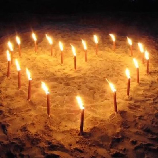 UISEBRT Wax fakkels 50 stuks - Brandtijd 100 minuten
