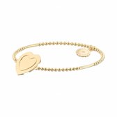 Lora di Lora Armband Bindi Heart. Een individueel bandje voor female 18K Vermeil Goud Verstelbaar van 14cm. tot 20cm.