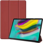 Samsung Galaxy Tab S5e hoes - Tri-Fold Book Case - Donker rood