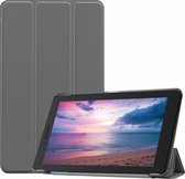 Tablet hoes geschikt voor Lenovo Tab E8 hoes (TB-8304F) - Tri-Fold Book Case - Grijs