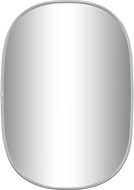 vidaXL - Wandspiegel - 50x35 - cm - zilverkleurig