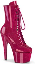 Pleaser - ADORE-1020GP Plateau Laarzen, Paaldans schoenen - US 10 - 40 Shoes - Roze