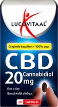 Bol.com Lucovitaal CBD 20 milligram Cannabidiol Voedingsupplement - 30 capsules aanbieding