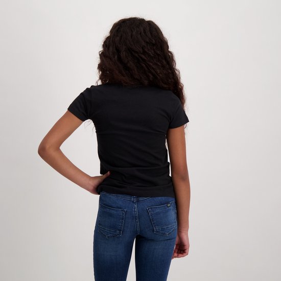 Cars Jeans T-shirt Wayona Jr. - Meisjes - Black - (maat: 176)