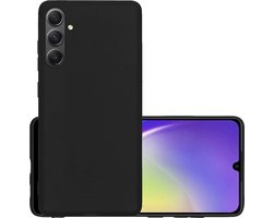 Hoesje - Geschikt voor Samsung Galaxy A34 - Sterk & Shockproof - Hoes Cover - Siliconen Case - Zwart