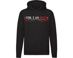 Yes i´m evil | funny | gemeen| grappig | duivels| vleugels | bloed | grapje| leuk persoon | vleugels | Unisex | Trui | Hoodie | Sweater | Capuchon