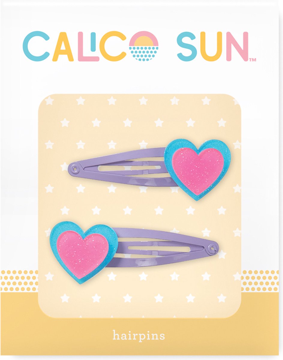 Calico Sun - Alexa haarclips - Hartje
