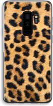 Case Company® - Hoesje geschikt voor Samsung Galaxy S9 Plus hoesje - Luipaard - Soft Cover Telefoonhoesje - Bescherming aan alle Kanten en Schermrand