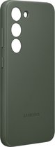 Origineel Samsung Galaxy S23 Hoesje Leather Case Back Cover Groen