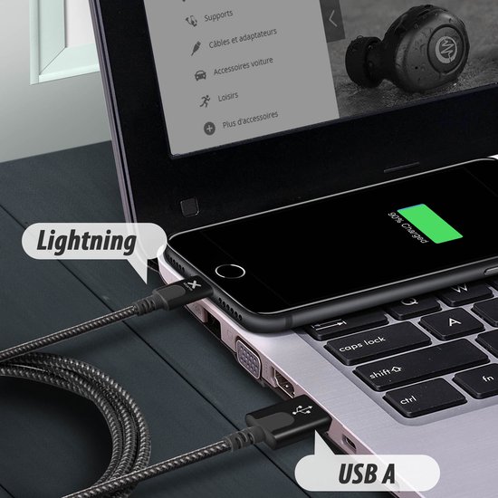 Xtorm Original USB vers Lightning (1m) Noir -CX2011