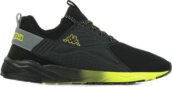 KAPPA Sneakers San Puerto Lace - Black / Grey Md / Neon Yellow - Kinderen -  EU 36 | bol.com