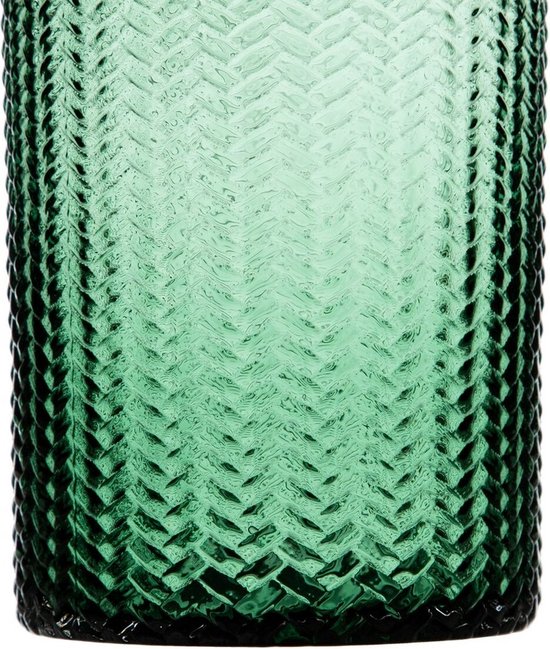 Vaas 11,7 x 11,7 x 30 cm Groen Glas