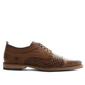 NoGRZ M.Michelozzi - Nette lage veterschoenen - Cognac - Maat 46