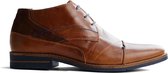 NoGRZ F.L.Wright - Hoge leren veterschoen heren - Cognac - Maat 41