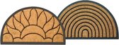 Kokosmat halfrond ringen 75 x 45 x 2,5 cm